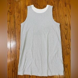 A New Day Black and White Striped Sun Dress XL